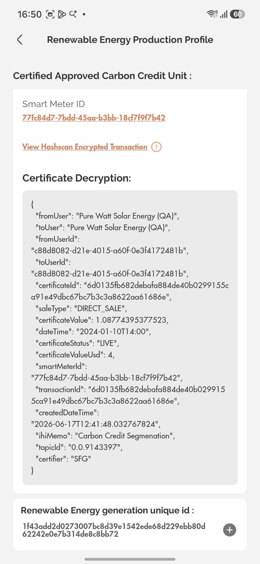 Blockchain-backed certificate